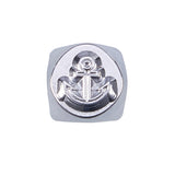 Iron Metal Stamps, for Imprinting Metal, Wood, Leather, Anchor Pattern, 64.5x10x10mm