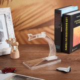 ABS Plastic Aircraft Model Display Stands, Model Airplane Holder, Clear, 16.8x7.9x17.5cm