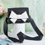Adjustable PU Leather Wide Bag Straps, with Alloy Swivel Clasps, Bag Replacement Accessories, Black, 106~125x3.9cm