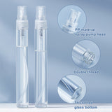 10ml Glass Spray Bottle, with PP Plastic Lid, for Essential Oil, Perfume, 118x14mm