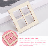 Mini Wood Dollhouse Window Furniture Accessories, for Miniature Living Room, Square, Beige, 70x70x2mm