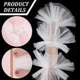 Wedding Mesh Sleeves, Bridal Long Mesh Gloves for Wedding Dress, White, 650x310x8.5mm