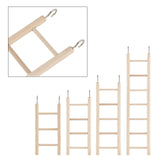 Wooden Pet Ladder Stand, with Iron Hook, BurlyWood, 32x7x1cm, 4pcs/set