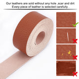 PU Leather Fabric Plain Lychee Fabric, for Shoes Bag Sewing Patchwork DIY Craft Appliques, Saddle Brown, 2.5x0.15cm