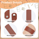 DIY Number Letter Pattern Cord Bracelet Making Kits, Including PU Leather Wide Band Cord Bracelet, Leather Stamping Tool Kits, Mixed Color, Cord Bracelet: 10Pcs/bag