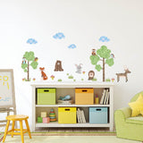 PVC Wall Stickers, Wall Decoration, Hedgehog, 390x700mm, 2 sheets/set