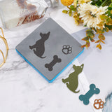 1Pc Wood Cutting Dies, with Steel, for DIY Scrapbooking/Photo Album, with 1Pc Plastic Injection Mold, Dog Bone Pattern, Cutting Die: 150x150x9mm