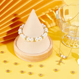 80Pcs Alloy Spacer Beads, Cadmium Free & Lead Free, Flower Disc, Real 18K Gold Plated, 8x2.5mm, Hole: 2mm