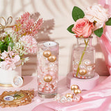 Valentine's Day Vase Fillers for Centerpiece Floating Candles, Incluidng Grade A Plastic Imitation Pearl Beads, No Hole Beads, Hexagons Nail Sequins, Mixed Color
