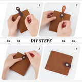 12Pcs 6 Colors PU Imitation Leather Sew on Bag Snap Buckle, Purse Tab Closure, with Iron Snap Button, Mixed Color, 8x2.2x0.7cm, Hole: 1.8mm, 2pcs/color