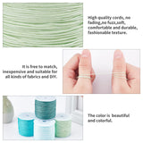 Nylon Thread Nylon String, for Beading Jewelry Making, Mixed Color, 0.8mm, about 100m/roll, 4 colors, 1roll/color, 4rolls