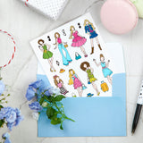 Rubber Clear Stamps, for Card Making Decoration DIY Scrapbooking, Human, 22x18x0.8cm