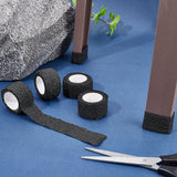 Self Adhesive Cloth Felt Strips, for Hardwood Floors to Prevent Scratches Soundproofing, Black, 2.5x0.1cm, about 4.5m/roll