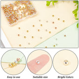 320Pcs 4 Style Brass Solid Beads, Long-Lasting Plated, Rondelle & Round, Mixed Color, 4x3.5mm, Hole: 1.6mm, 80pcs/style