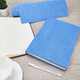Faux Suede Book Covers, Notebook Wraps, Rectangle, Dark Blue, 300x1300mm