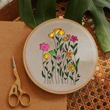 4 Sheets 11.6x8.2 Inch Stick and Stitch Embroidery Patterns, Non-woven Fabrics Water Soluble Embroidery Stabilizers, Flower, 297x210mmm