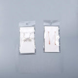 Cardboard Display Cards, Used for Necklace, Bracelet, Pendant and Barrette, with OPP Cellophane Bags, White, 9x5cm, 15.5x6cm