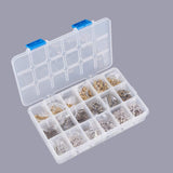 Zinc Alloy Spacer Beads, Mixed Color, 5.5~6.5x2~7.5mm, Hole: 1~2mm, Packaging Box: 16.5x10.8x3cm