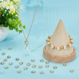 160Pcs 304 Stainless Steel Fancy Bead Caps, 5-Petal Flower, Real 18K Gold Plated, 10x4mm, Hole: 1mm