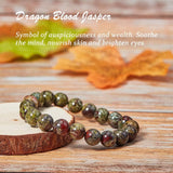 Natural Dragon Blood Jasper Bead Strands, Round, 8mm, Hole: 1mm, about 46~48pcs/strand, 14.96 inch', 2strands/box