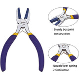 Steel Jewelry Pliers, Flat Nose Pliers, Nylon Jaw Pliers(Nylon Jaw Can be Replaced), Stainless Steel Color, 13.8x5.8x1.3cm