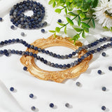 4 Strands Natural Sodalite Beads Strands, Round, 6mm, Hole: 0.8~1.2mm, about 59~65pcs/strand, 15.04~15.51''(38.2~39.4cm)