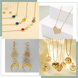 600Pcs 4 Styles 304 Stainless Steel Jump Rings, Open Jump Rings, Round Ring, Metal Connectors for DIY Jewelry Crafting and Keychain Accessories, Real 18K Gold Plated, 20 Gauge, 4~8x0.8mm, Inner Diameter: 2.4~6.4mm, 150pcs/style