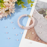 2 Strands Natural Rose Quartz Beads Strands, Round, 4mm, Hole: 0.8mm, about 85~90pcs/strand, 15~16 inch(38.1~40.64cm)