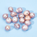 2 Strands Natural Cultured Freshwater Pearl Beads Strands, Potato, Dyed, Sandy Brown, 6~6.5x5~7mm, Hole: 0.6mm, about 61pcs/strand, 13.58''(34.5cm)