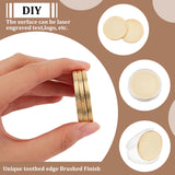 6Pcs Iron Blank Discs, for Laser Stamping Commemorative Coins, Medals, Flat Round, Golden, 40x3mm