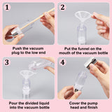 6Pcs 3 Style Plastic Empty Refillable Airless Pump Bottle, Travel Lotion Foundation Containers, with Press U Type Pump Head, Column, Clear, 8.95~14.3cm, Capacity: 15~50ml(0.51~1.69fl. oz), 2pcs/style