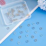 60Pcs 3 Colors Brass Soldered Jump Rings, Closed Jump Rings, Twist Ring, Mixed Color, 6x1mm, Inner Diameter: 3.5mm, 20pcs/color