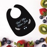Washable Canvas Adult Bibs for Eating, Reusable Eating Cloth for Clothing Protector, Word, 600x450mm