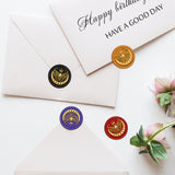 Brass Wax Seal Stamp with Handle, for DIY Scrapbooking, Butterfly Pattern, 3.5x1.18 inch(8.9x3cm)