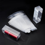 30Pcs Rectangle Transparent Plastic PVC Box Gift Packaging, Waterproof Folding Box, for Toys & Molds, Clear, 4x4x12cm