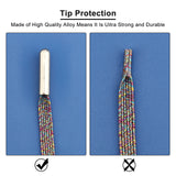 32 Sets 8 Style Alloy Aglets for Shoelaces, Shoelace Tips Head, Mixed Color, 21~25x6~7mm, 4sets/style