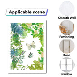 8 Sheets 8 Styles PVC Waterproof Wall Stickers, Self-Adhesive Decals, for Window or Stairway Home Decoration, Rectangle, Leaf, 200x145mm, about 1 sheets/style