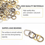 240Pcs 4 Color Alloy D Rings/Triangle Rings, Buckle Clasps, For Webbing, Strapping Bags, Garment Accessories, Mixed Color, 6x5x0.8mm, Hole: 4.5mm, 4 color, 60pcs/color, 240pcs
