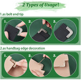 18 Sets 3 Colors Zinc Alloy Purse Decorative Edge Hardware, Bag Corner Protector, with Iron Screws, L-shaped, Mixed Color, 3.4x2.4x0.75cm, Hole: 2.4mm, 6 sets/color