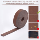 PU Leather Fabric, for Shoes Bag Sewing Patchwork DIY Craft Appliques, Saddle Brown, 1.25x0.13cm, 2m/roll