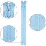 Garment Accessories, Nylon Zipper, Zip-fastener Component, Mixed Color, 280x28x2.5mm, 36pcs/set