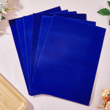 8Pcs Jewelry Flocking Cloth, Polyester, Self-adhesive Fabric, Rectangle, Dark Blue, 29.5x20x0.07cm