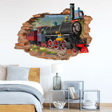 PVC Wall Stickers, Wall Decoration, Train Pattern, 1060x350mm