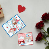 Custom PVC Plastic Clear Stamps, for DIY Scrapbooking, Photo Album Decorative, Cards Making, Gnome, 160x110x3mm