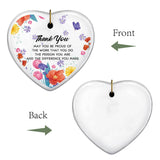 1Pc Handmade Porcelain Big Pendants, Heart with Word, Colorful, 80x80mm