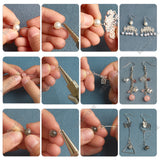 600Pcs 8 Style Ball Head pins, 304 Stainless Steel Head pins & Eye Pin, Stainless Steel Color, 30~50mm, 75Pcs/style