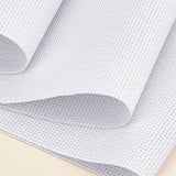11CT Cotton Cross Stitch Fabric, Aida Cloth, Square, White, 304x301x0.7mm