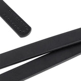 Imitation Leather Bag Handles, for Bag Straps Replacement Accessories, Black, 618x18.5x3.5mm, Hole: 2.5mm