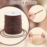 100 Yards Nylon Chinese Knot Cord, Round, Coconut Brown, 2mm
