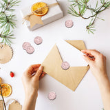 Adhesive Wax Seal Stickers, Envelope Seal Decoration, for Craft Scrapbook DIY Gift, Heart Pattern, 3cm, about 50pcs/box